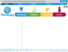 Tablet Screenshot of dentalpenques.com.br